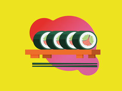 sushi design illustration vector