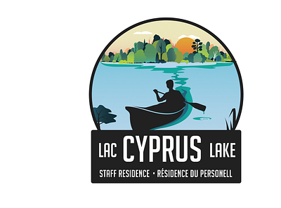 Cyprus Lake Signage design illustator illustration signage