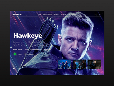 BestSerials — Service for Watching Serials design online service serials series series design service ui uiux ux web design