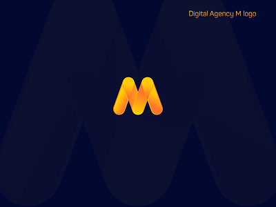 M Logo for Digital Agency abastact m logo abstract logo agency logo branding colorful logo creative m logo design digital m logo lettering logo m letter minimal typography vector