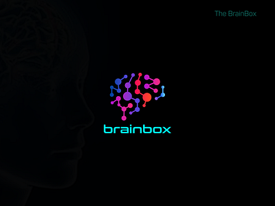 Abstract BrainBox Logo Concept