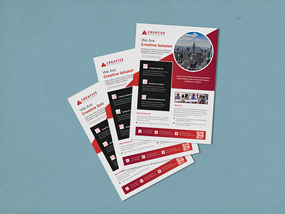 Corporate flyer template design