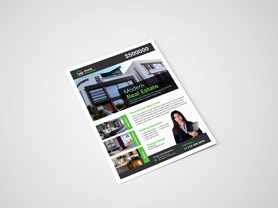 Real estate flyer template