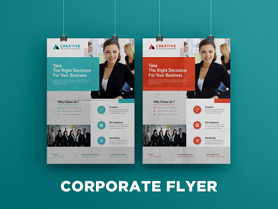 Modern corporate flyer template