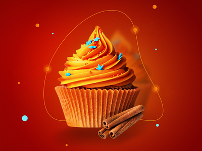 Cupcake landing page main screen preview