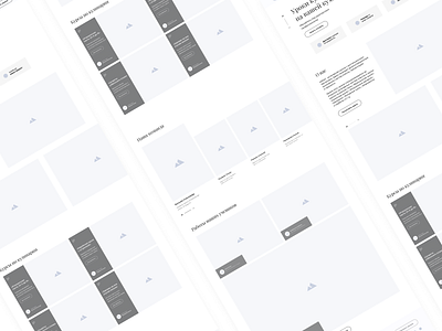 Prototyping stage for landing page of cooking lessons