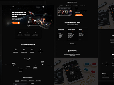 Design stage for website of AntiFriz TV