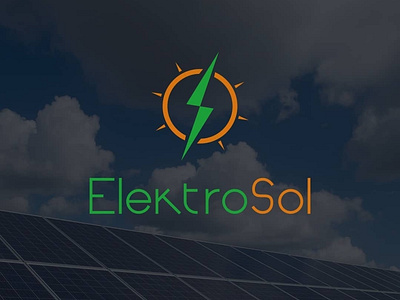 Elektrosol logo design