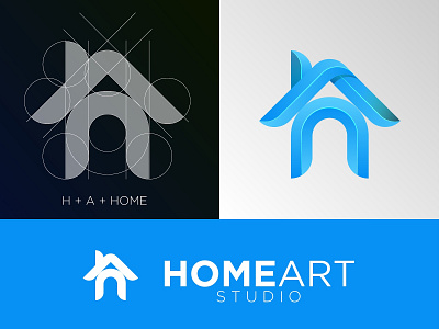 HomeArt Studio | Logo Design brand branding branding design company logo typography