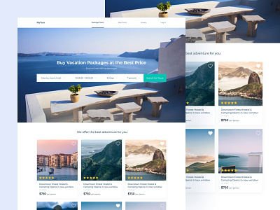 Travel Agency – Home Page colorful figma home page sea tourism tours travel travel agency travel app trip ui design user inteface ux design vacation web