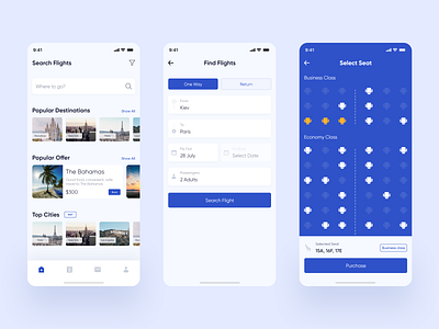 Flights & Booking App app booking booking app colorful concept figma flight app flight booking flight search flights mobile app mobile ui planner tourism travel travel app travel planner ui design user inteface ux design