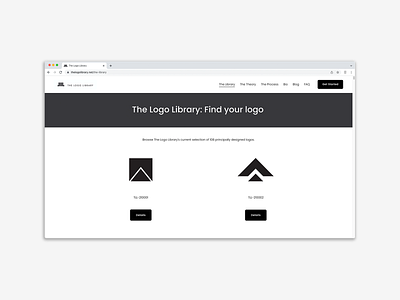 The Logo Library - identity branding design ui ux web website