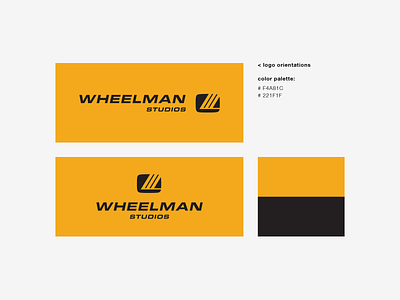 Wheelman Studios - identity branding design identity identity design logo logo design logos