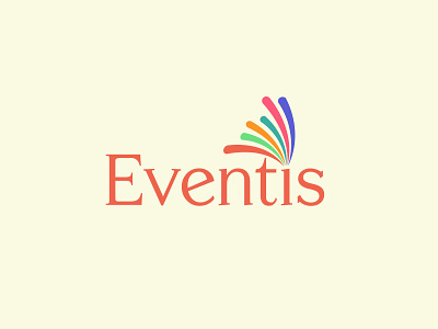 Simple Eventis Logo branding colorful logo flat logo logo minimalist logo multiple color