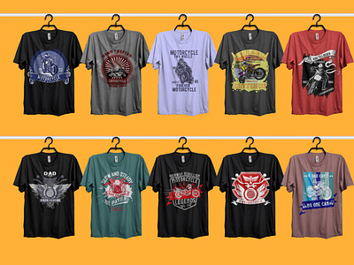 Motorcycle T-shirt Bundle Designs | Motorbike T-shirt Designs