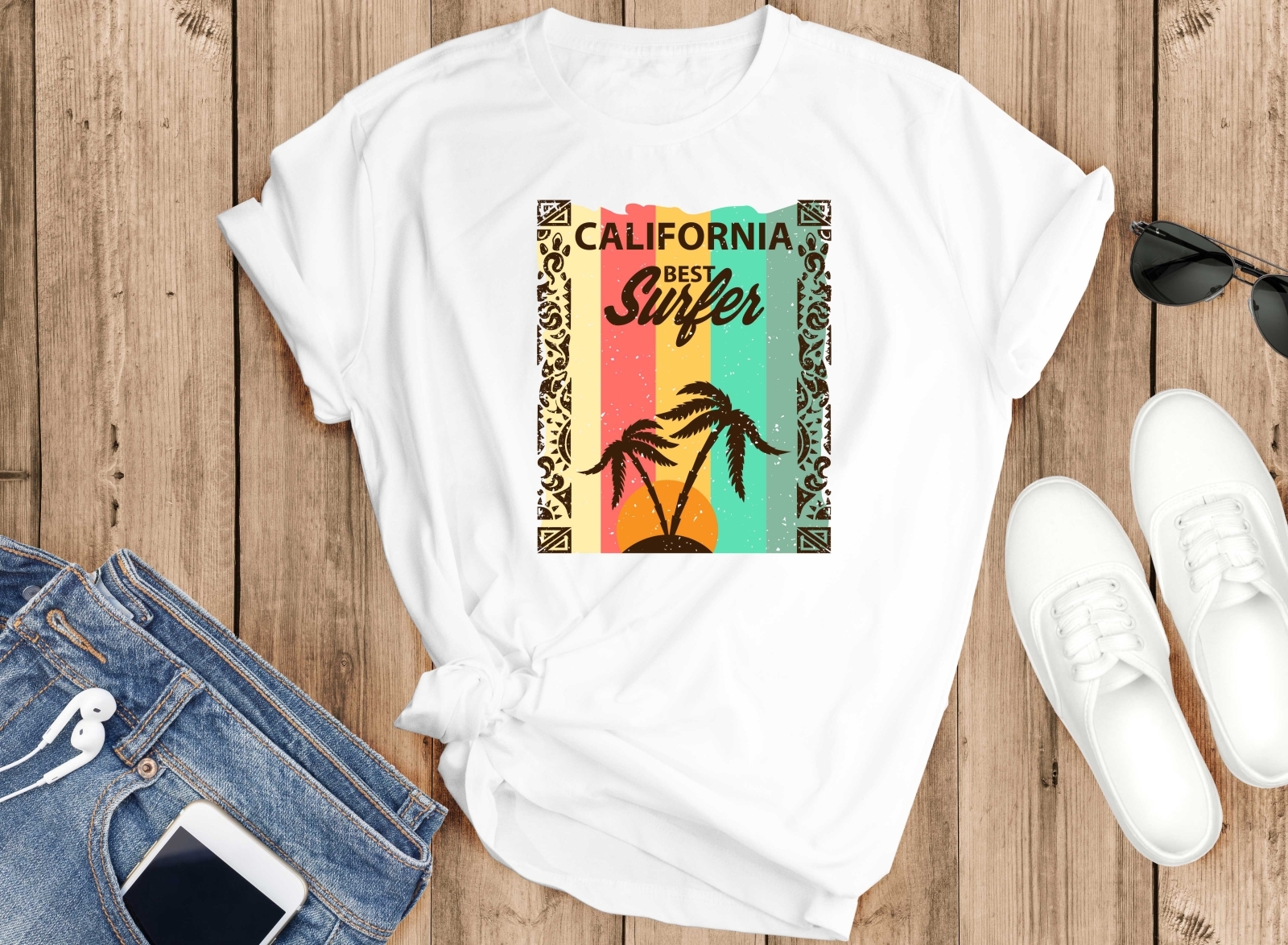 Beach T-shirt Designs | Summer T-shirt Designs | Beach Tee | Tee by ...