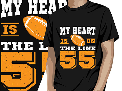 American football ball T Shirt Designs Graphics & More Merch
