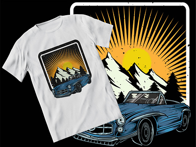 Mountain T-shirt Design | Adventure T-shirt Design | Outdoor Tee