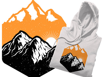 Mountain T-shirt Design | Adventure T-shirt Design | Outdoor Tee