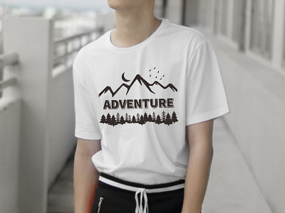 Mountain T-shirt Design | Adventure T-shirt Design | Outdoor Tee