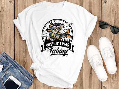 Fishing T-shirt Design, Fishing Shirt Design, Fish Tees