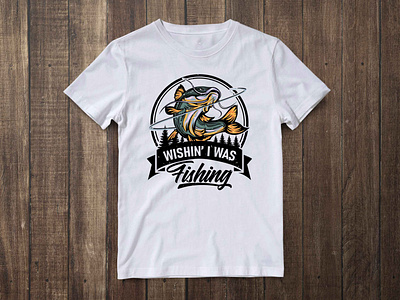 Kuber Fishing T-Shirt (Dolphin Logo)