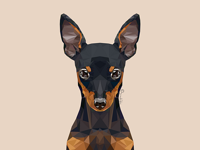 Lowpoly 2d 2dillustration adobe adobe illustrator anjaanikalakaar art design digitalart dog dog illustration dribbble flat geometric illustration illustrator lowpoly lowpolyart shapes triangle vector