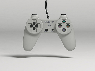 Sony PlayStation Original controller (1994) cinema4d maxonc4d