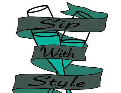 Sip With Style design logo vector