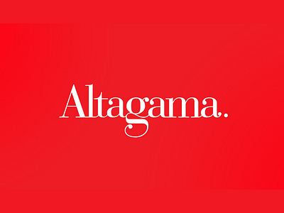 Altagama lettering