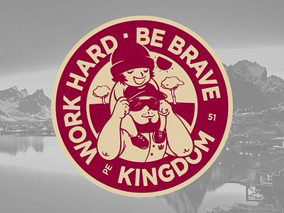 Work Hard, Be Brave emblem