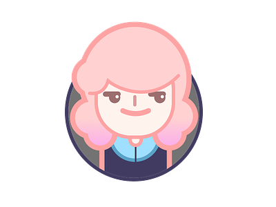 millennial avatar avatar cute girl milenial pink simple sketch