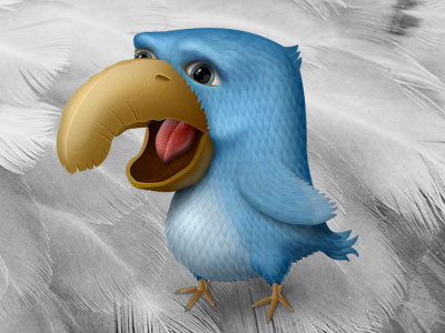 Ugly Bird for Twitter bird blue free freebie icon twitter