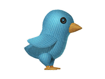 Knit Twitter Bird