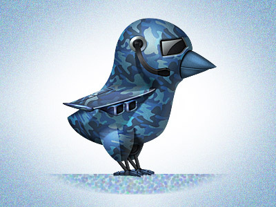 Military Twitter Bird