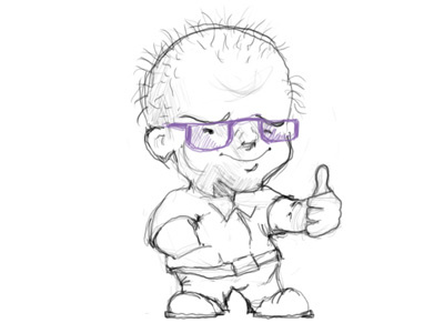 Chibi Geek Sketch