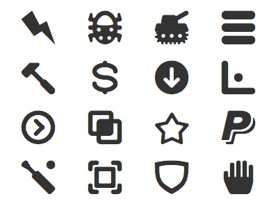 WebHostingHub Glyphs font glyphs huge icons
