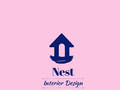 Nest Interior Design Logo And Design Concept brand brand identity branding design identity labelling logo love visual graphic