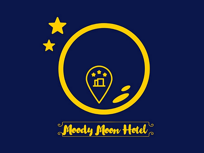 Moody Moon Hotel Logo And Design Concept best design brand branding label labelling logo logo inspiration love visual design