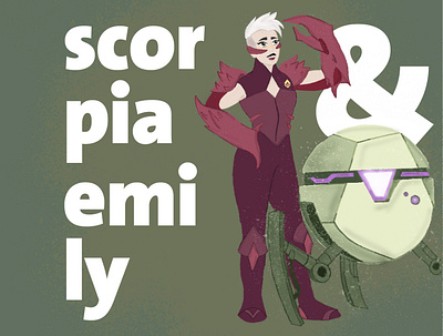 Scorpia & Emily | She-Ra design illustration