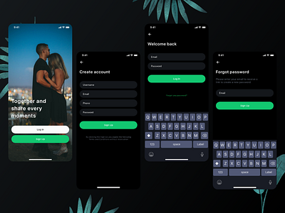 Dark Mode Social platform UI Kit - Part 2 dark mode darkmode social social app social platform social ui ui kit