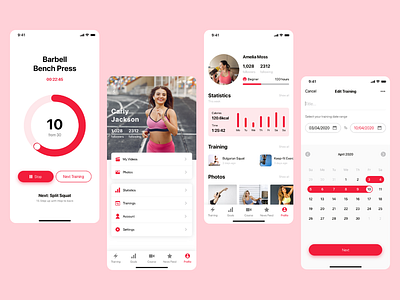 Fitness App UI - Part 4