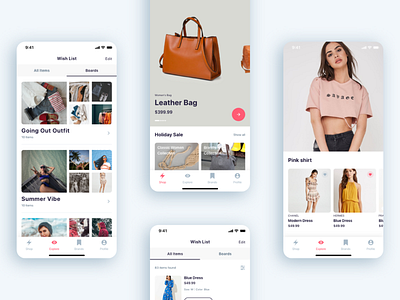 (Part 5) The Girls Shop - Shopping App UI KIT explore home login onboarding screen shirt shop shop app shopping shopping app the girls shop walkthrough screen