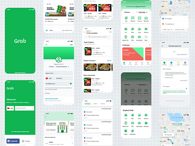 Grab App 2019 by Adobe XD