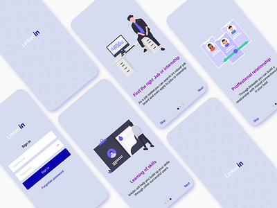 splash, onboarding and login page app branding design icon illustration typography ui ui ux ux website