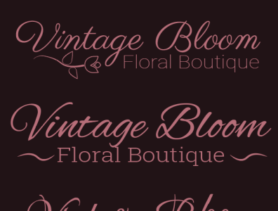 Simplistic Florist Logo Design Concepts