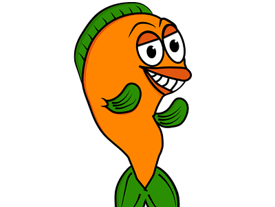 Fish Character art avatar cute design fish flat illustration illustrator