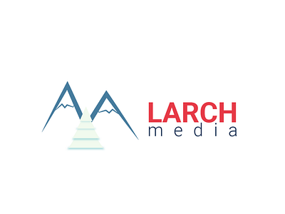 Larch Media Logo Concept art design flat illustration illustrator logo logos minimal