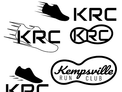 KRC Logo Multiple Options design flat illustrator logo minimal