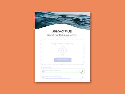 #DailyUI - Day 31 - File Upload dailyui file upload minimal ui upload